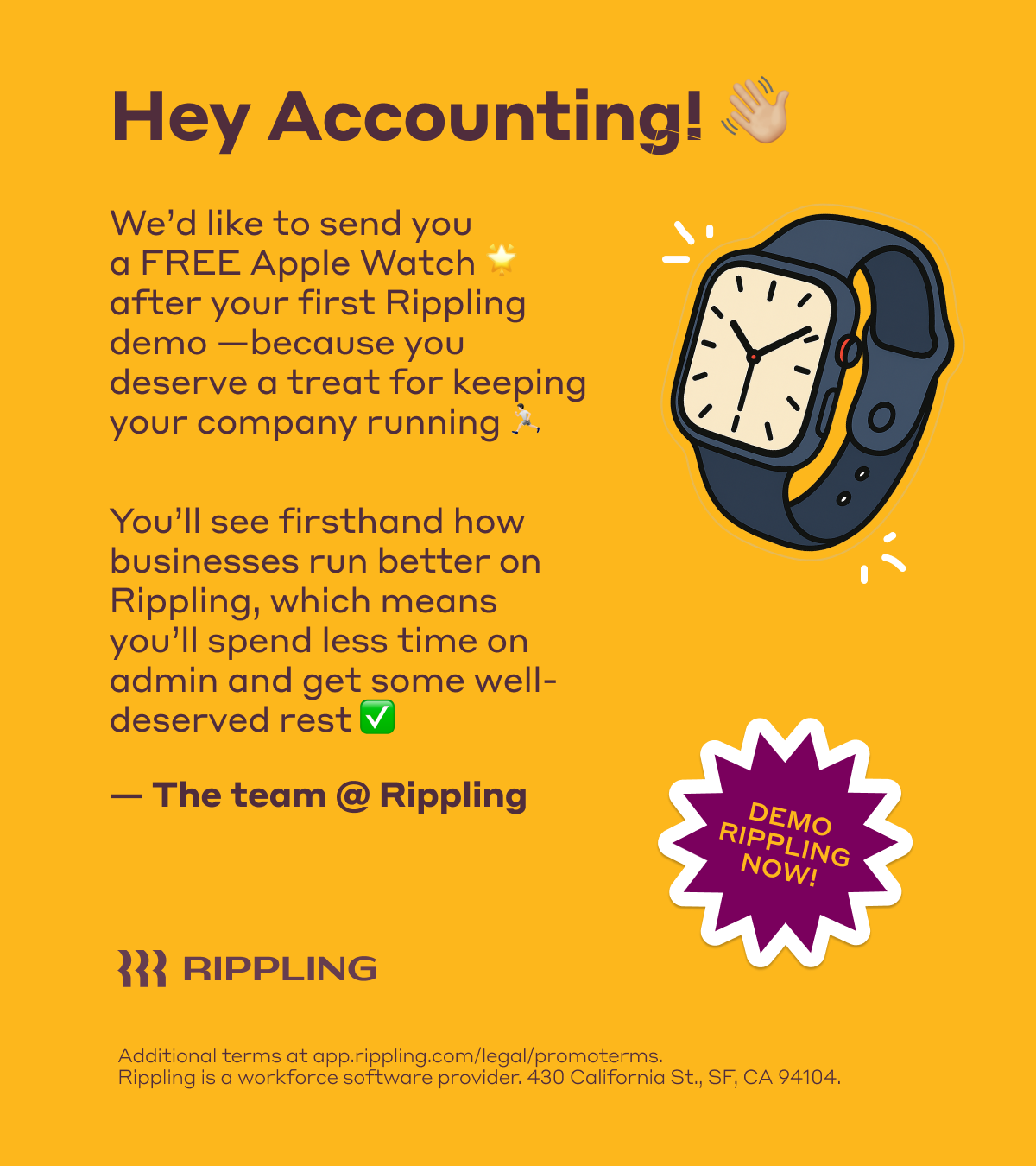 Rippling — headline plus visual