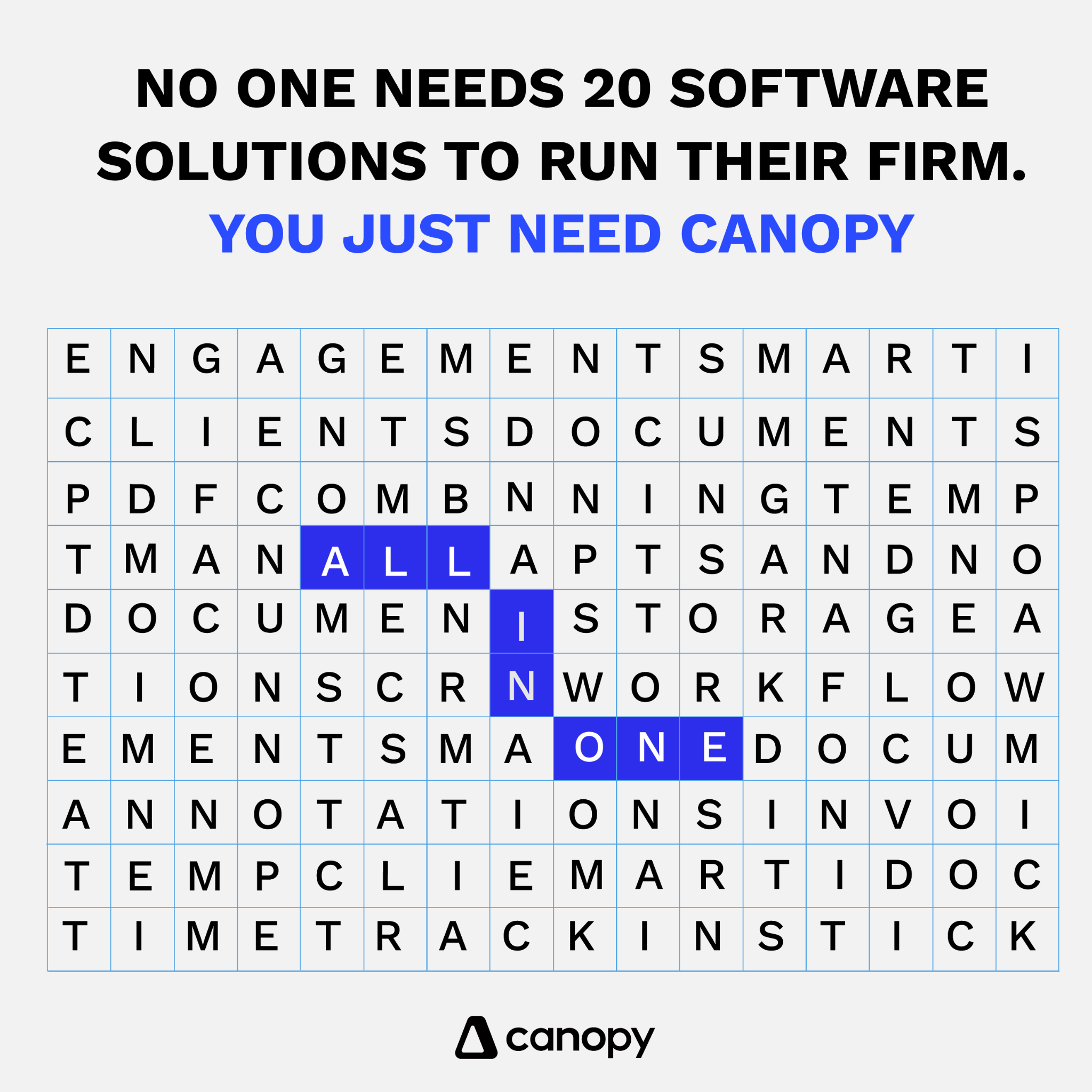 Canopy — headline plus visual
