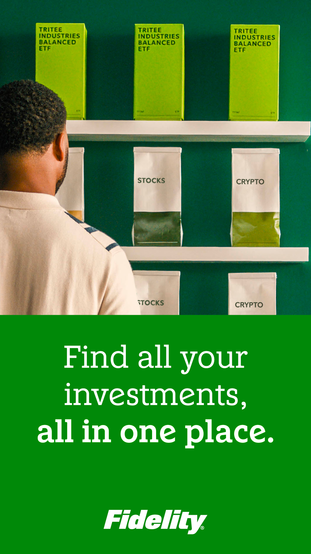 Fidelity Investments — split panel