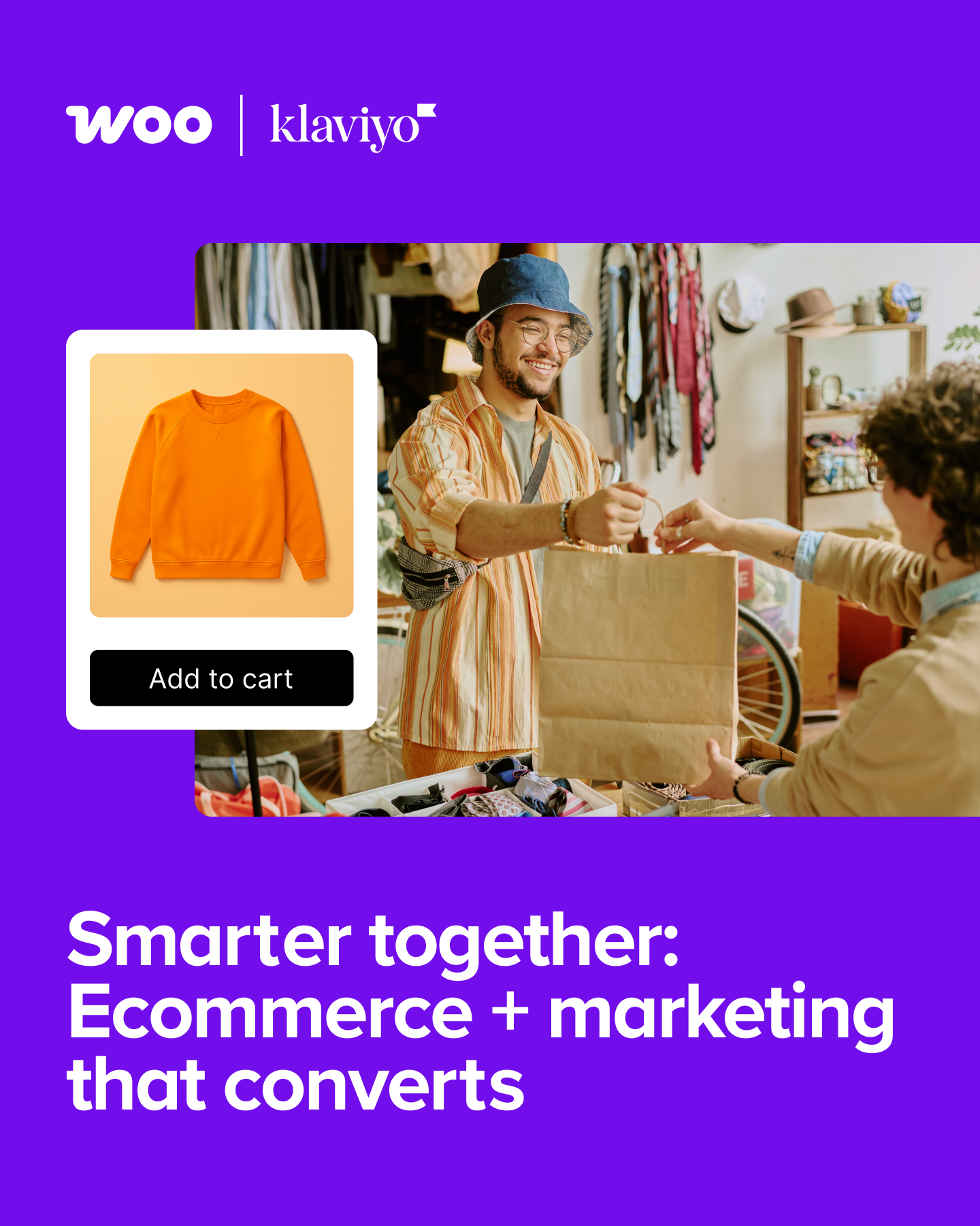 WooCommerce — headline plus visual