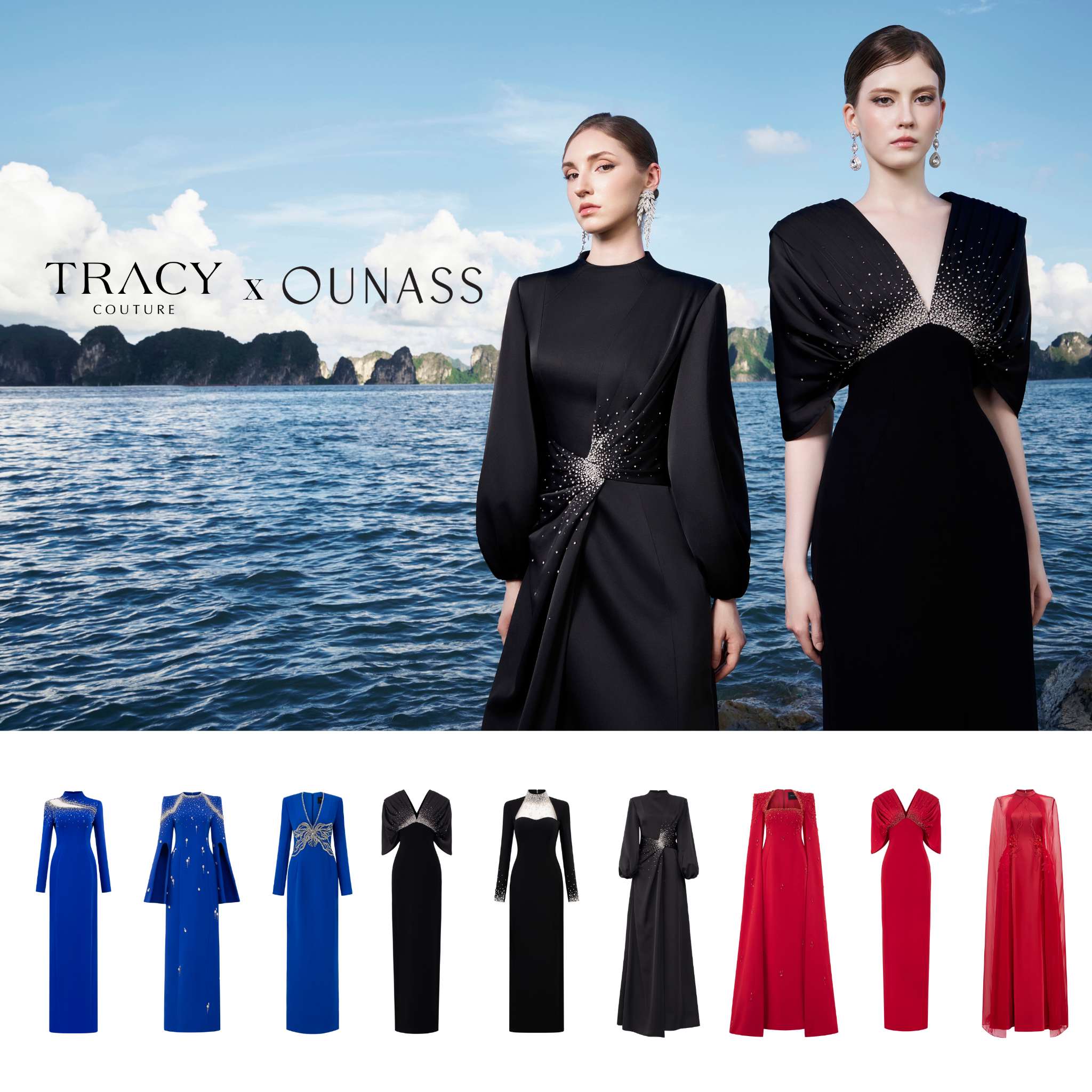 TRACY COUTURE — split panel
