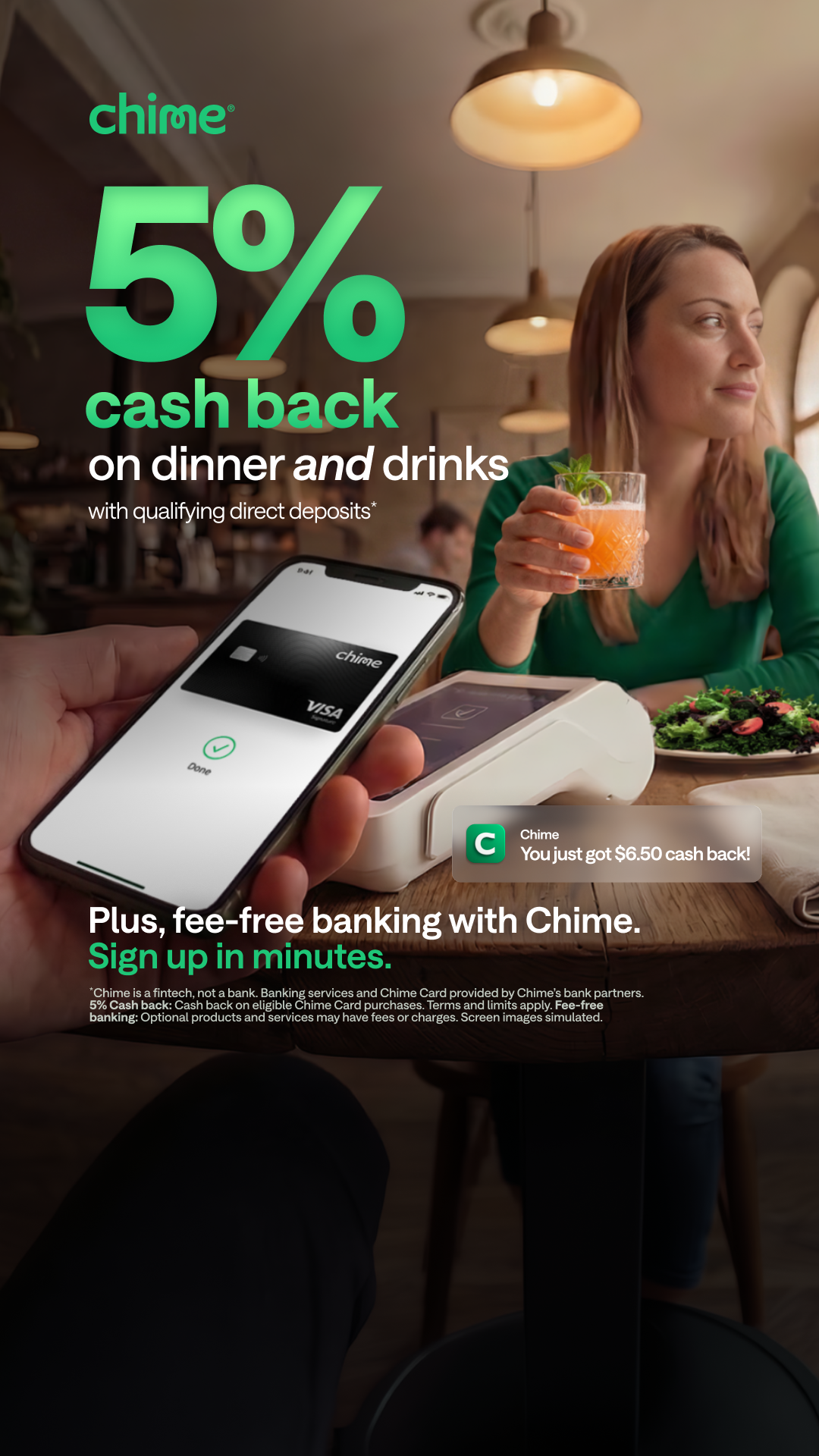 Chime — headline plus visual