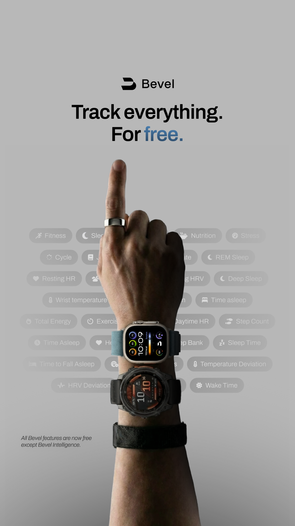 Bevel App — centered hero