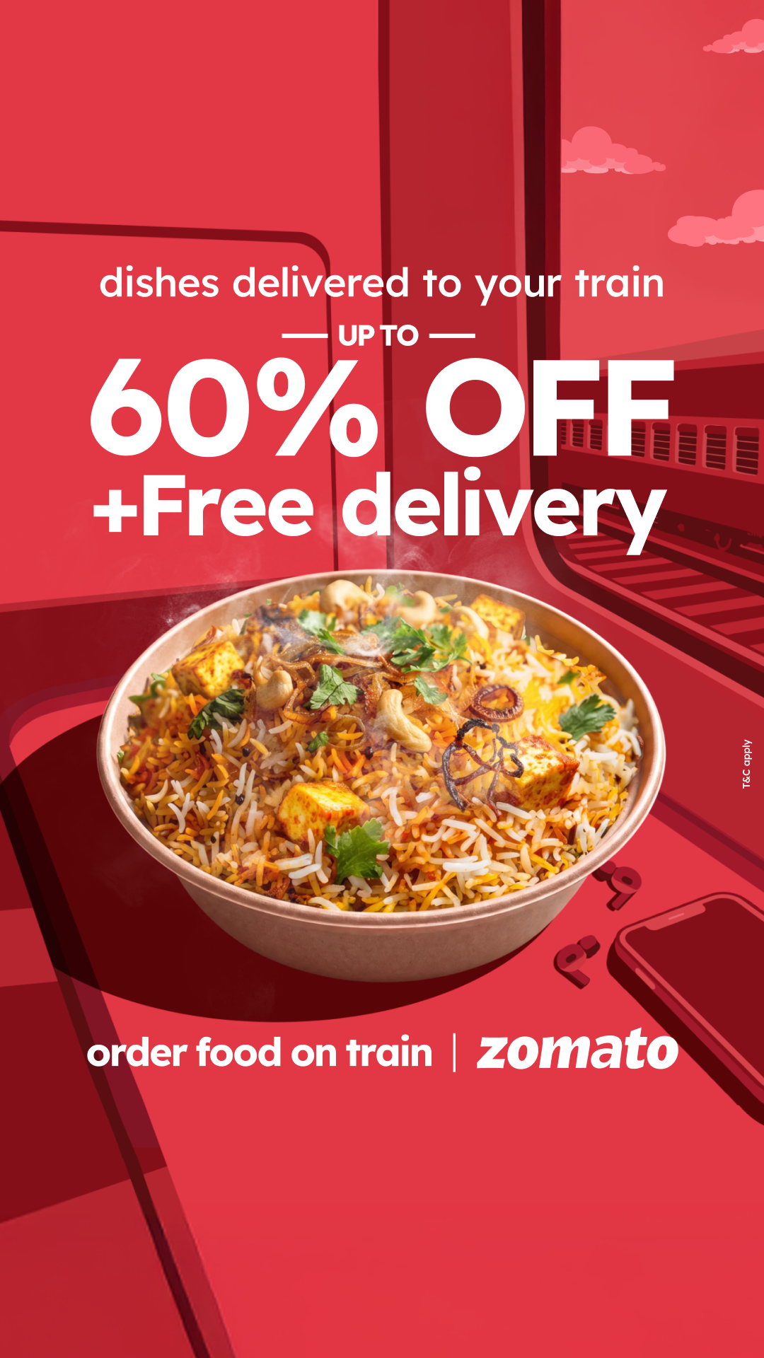 Zomato — headline plus visual