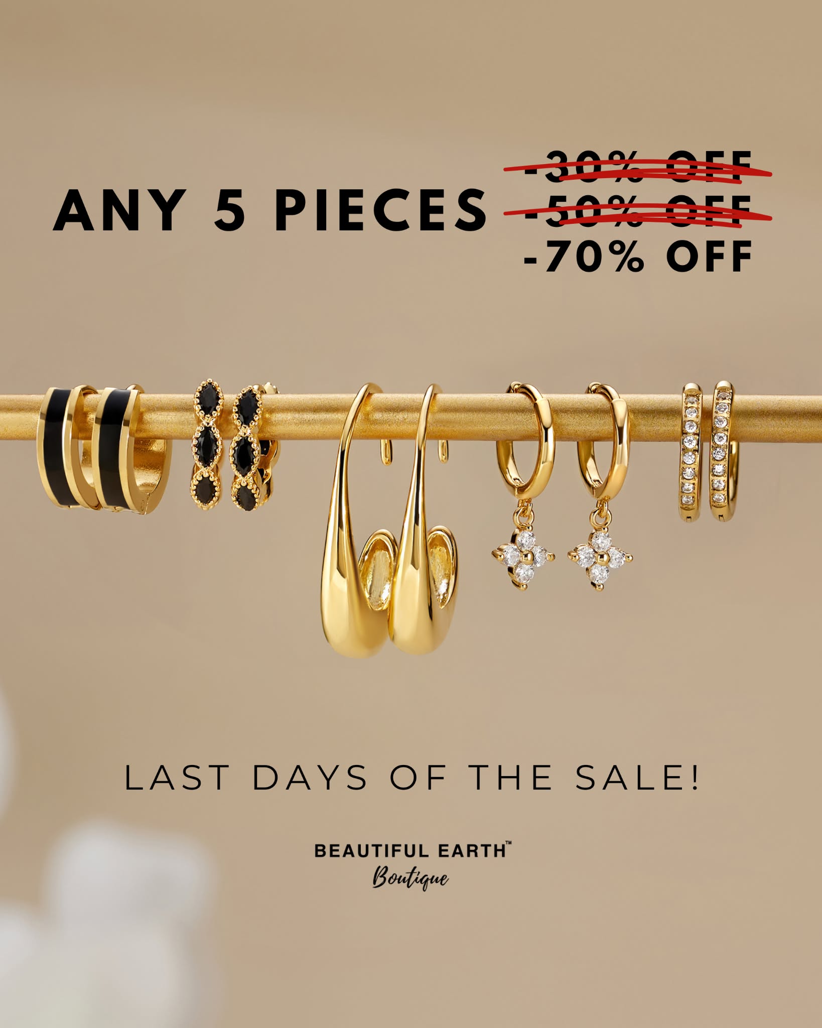 Beautiful Earth Boutique — headline plus visual