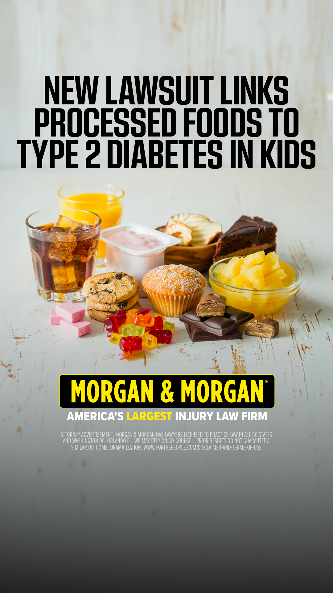 Morgan & Morgan — headline plus visual