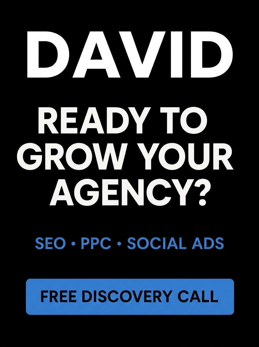 DAVID Marketing — oversized type