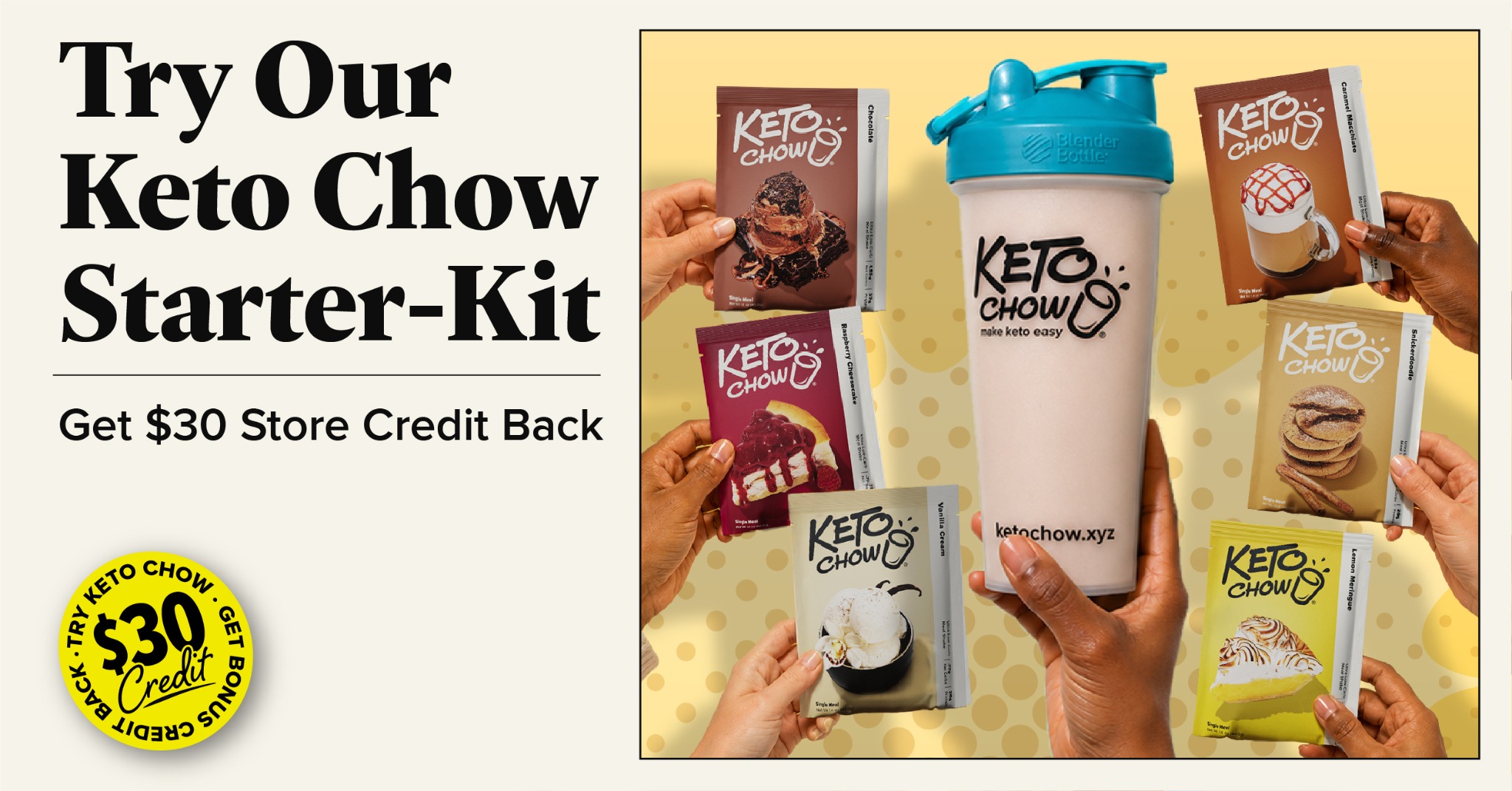 Keto Chow — split panel