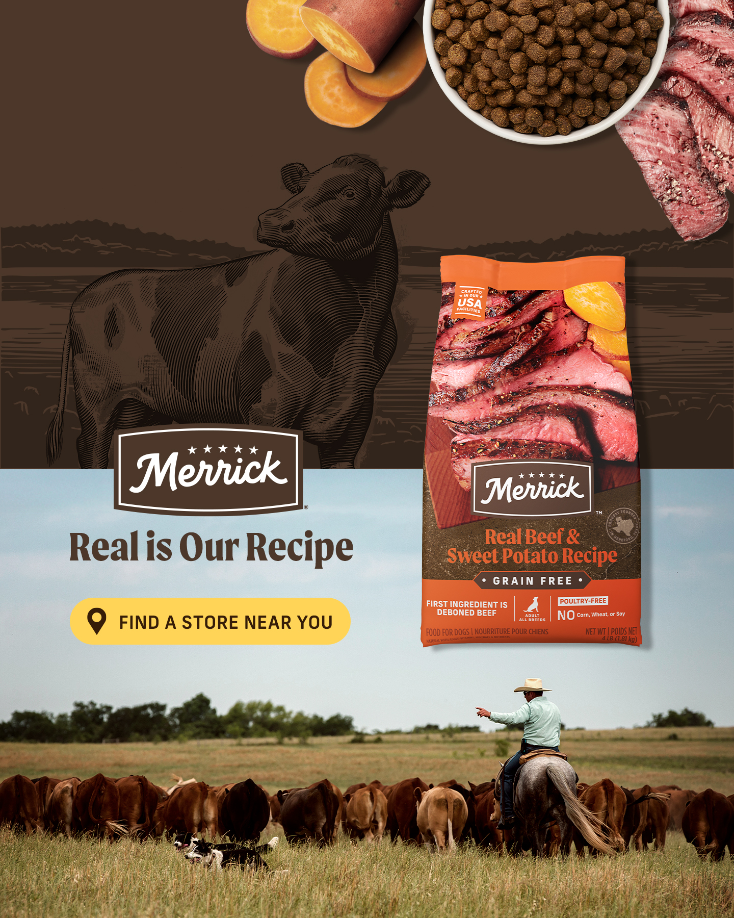 Merrick Pet Care — product hero