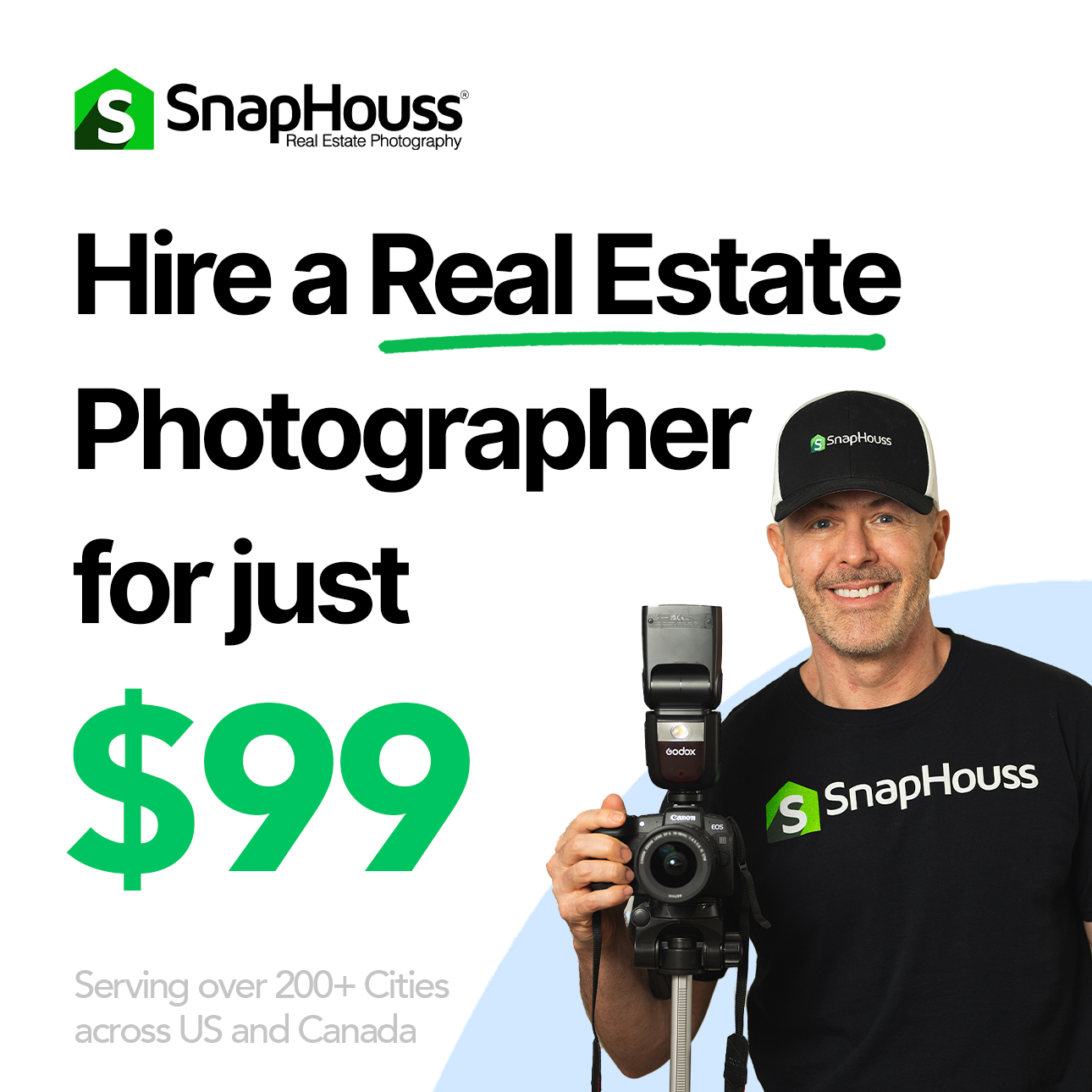 Snaphouss — headline plus visual