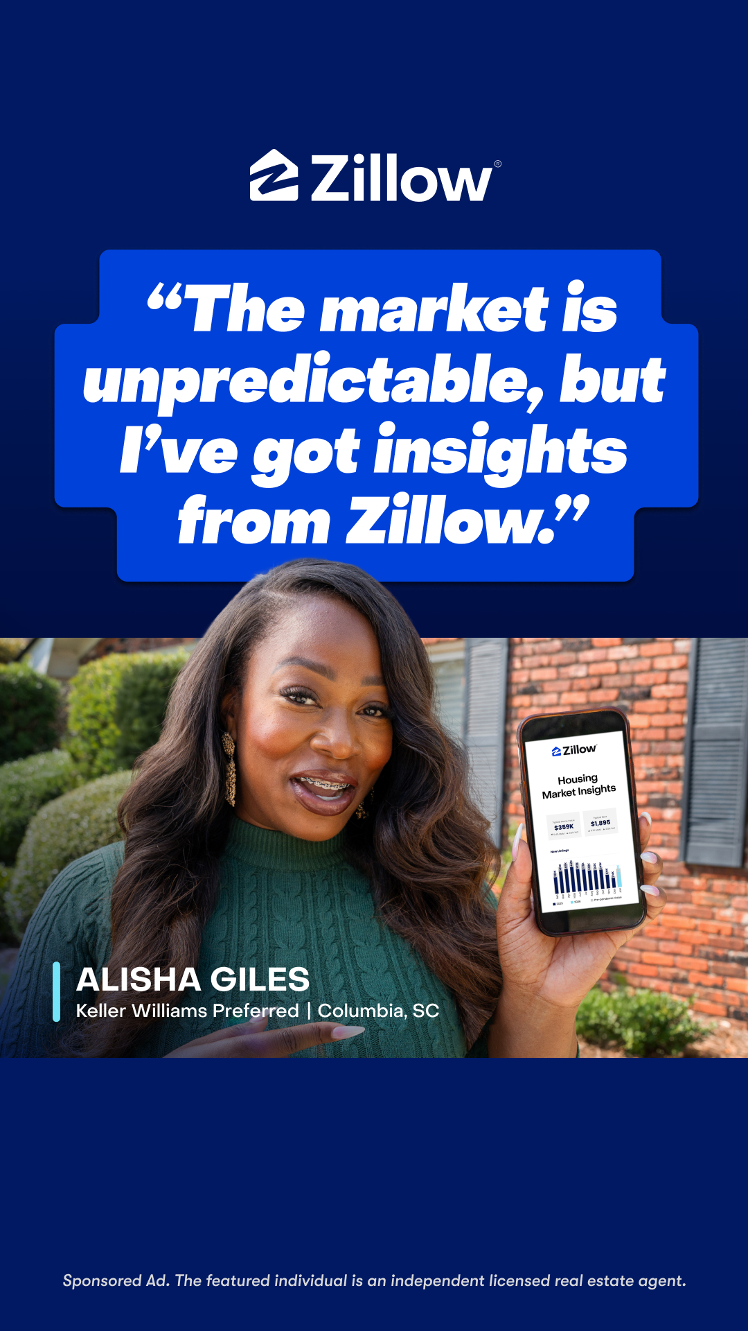 Zillow — headline plus visual