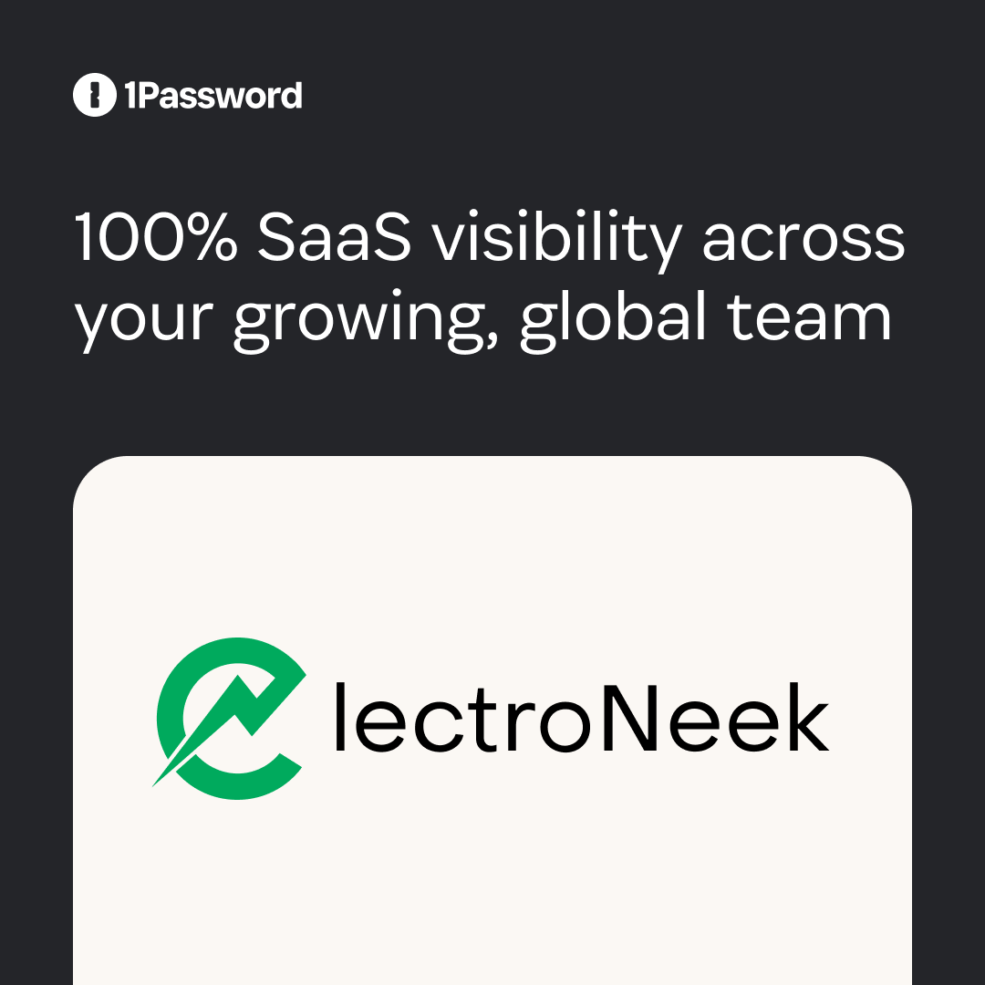 1Password — headline plus visual