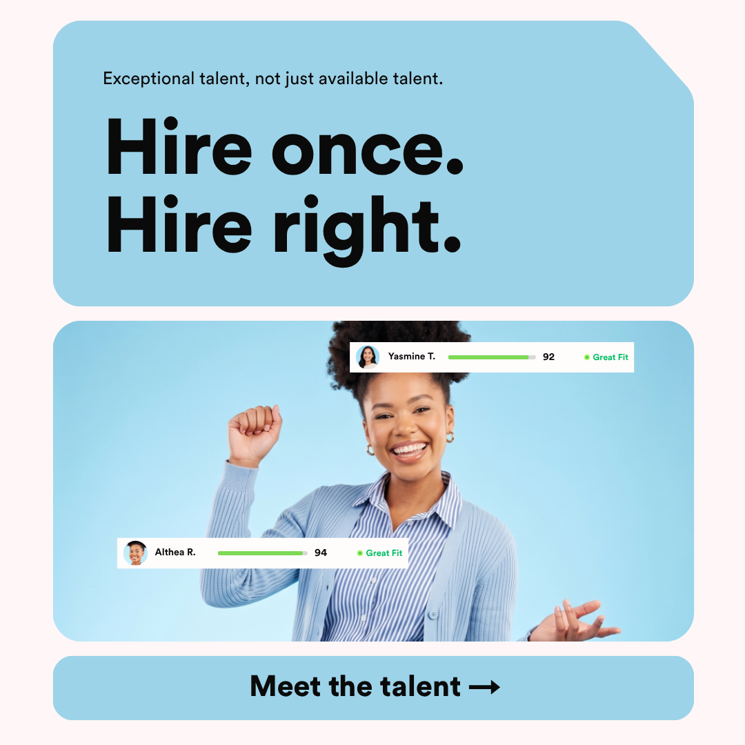 Hire Hangar — headline plus visual