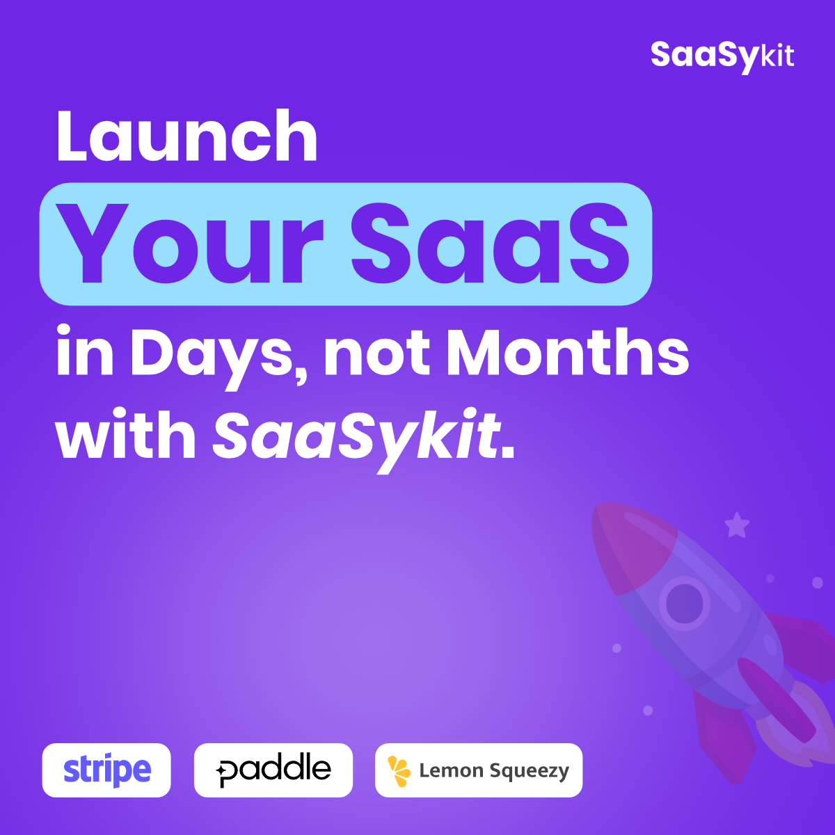 SaaSykit — headline plus visual