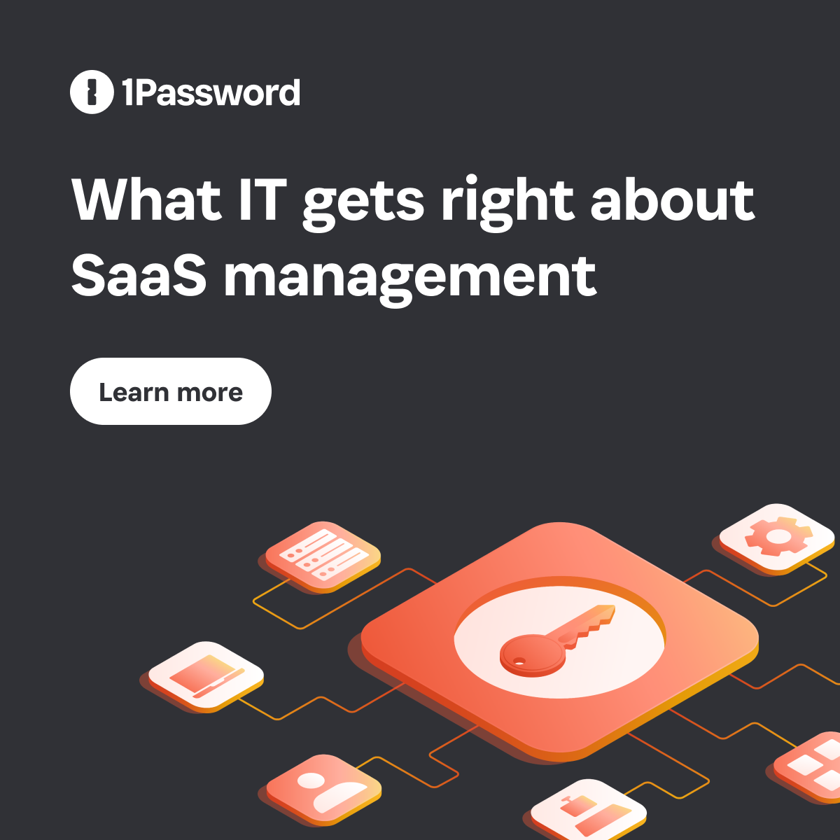1Password — headline plus visual