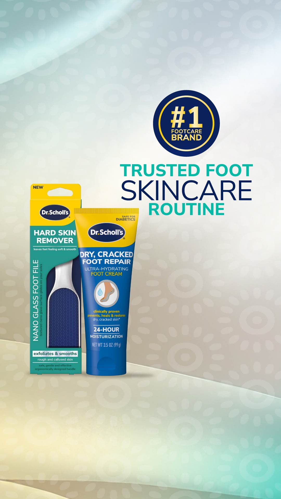 Dr. Scholl's — headline plus visual