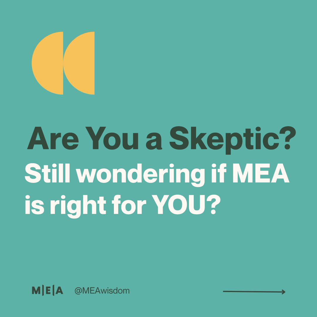 MEA Wisdom — headline plus visual